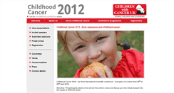 Desktop Screenshot of childhoodcancer2012.org.uk